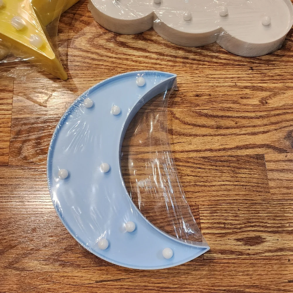 NEW Moon, Star and Cloud Night Lights